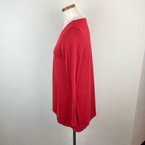 Eileen Fisher Viscose Jersey Asymmetric Tunic - Picture 4 of 6